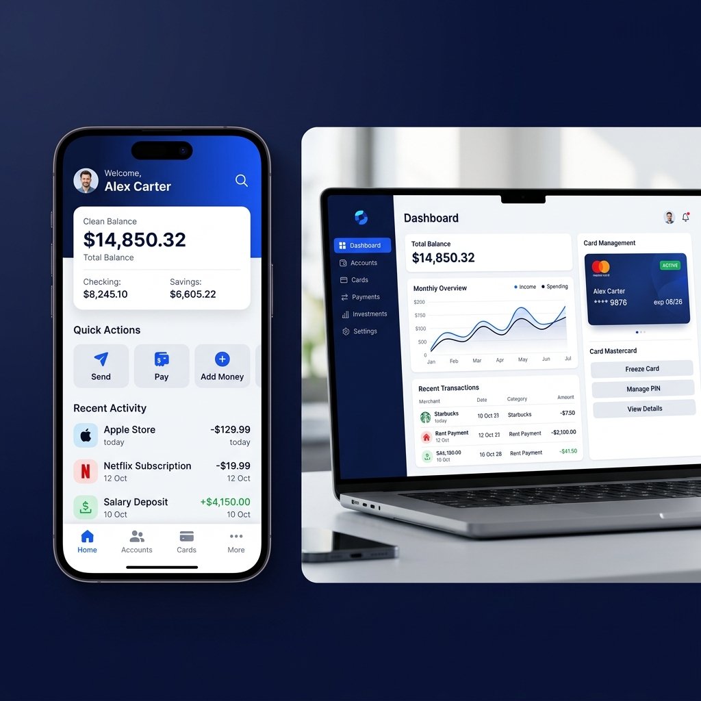 Fintech mobile app development case study by Bizmatech