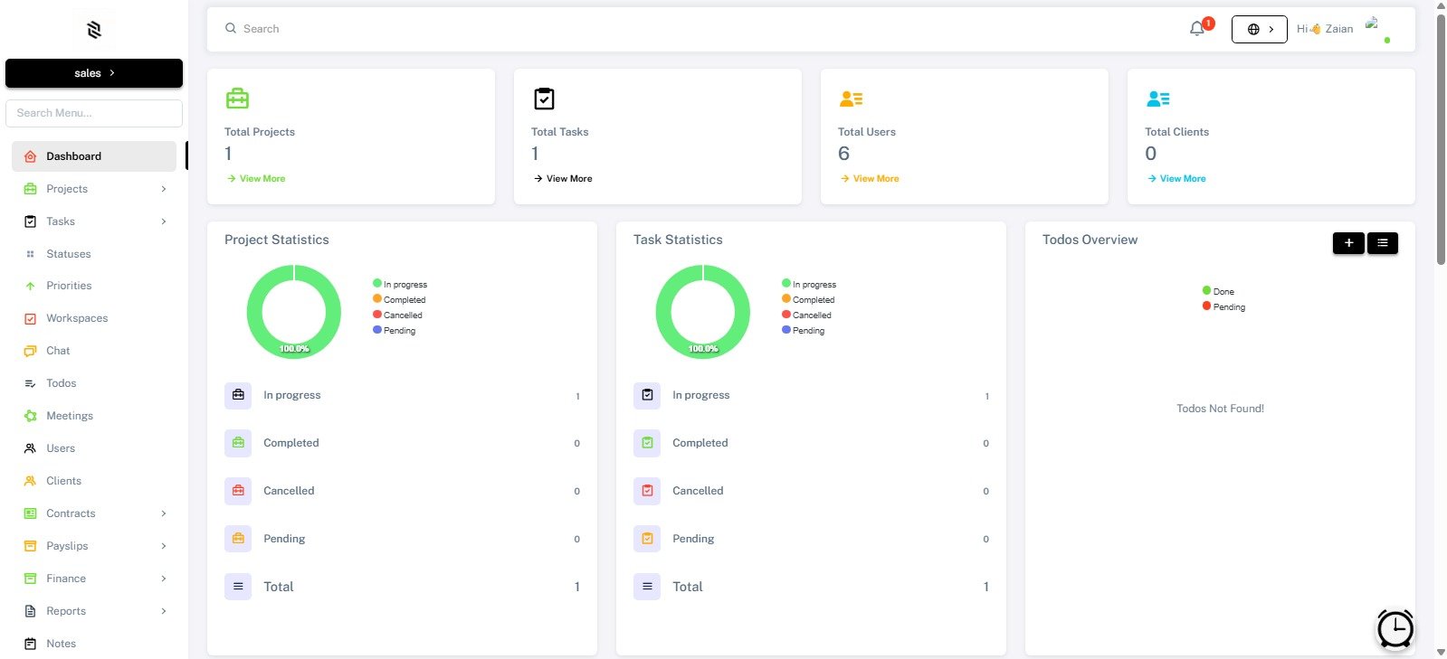 Custom CRM system — internal management and sales pipeline by Bizmatech